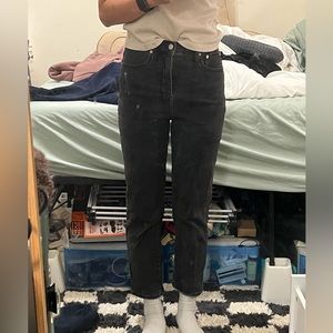 Madewell classic straight jeans in lunar wash